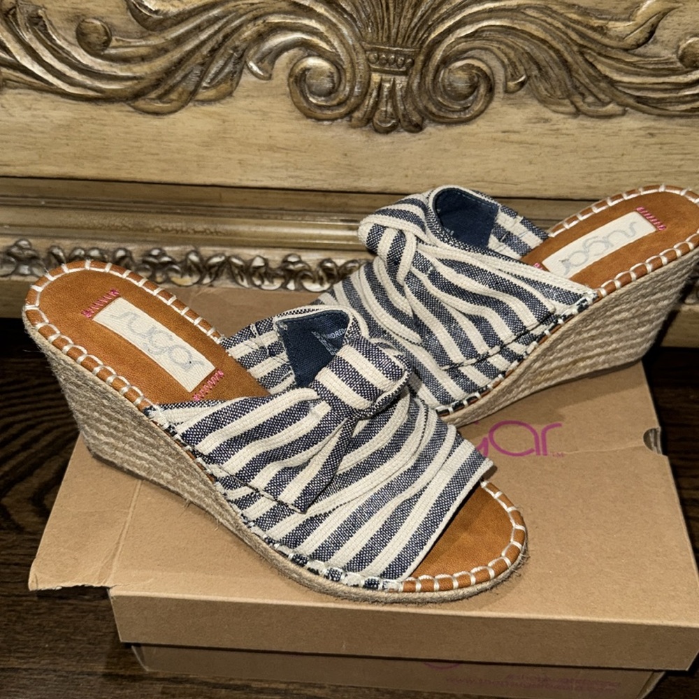 Sugar- SGR-HUNDREDS navy stripe- WSF613 - Picture 2 of 5